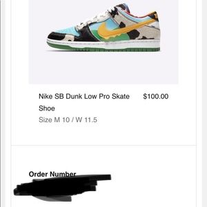 Nike sb dunk low chunky dunky size 10